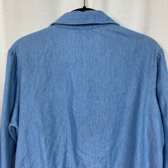 Tuckernuck Pomander Place Chambray Babydoll Top Sz.S - Picture 9 of 12